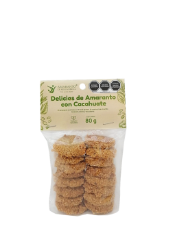 Galleta de amaranto con cacahuate