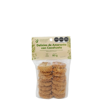 Galleta de amaranto con cacahuate