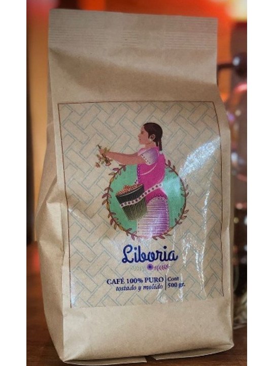 Café 100 % puro, tostado y molido