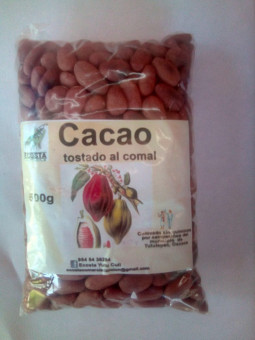 Cacao tostado al comal