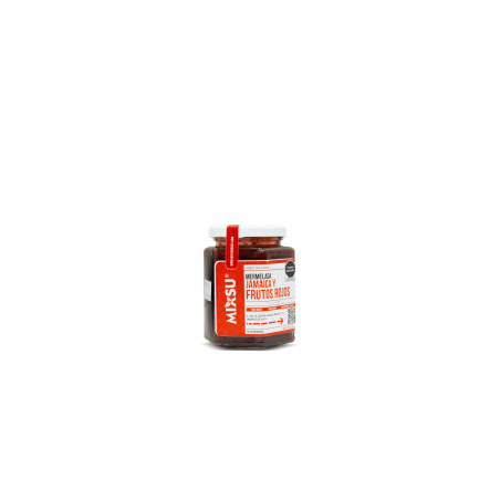 Mermelada de jamaica y frutos rojos 