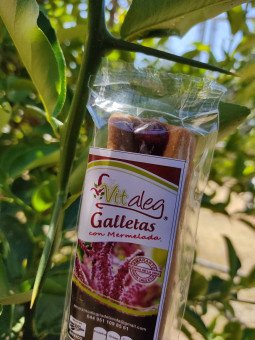 Barritas con mermelada de fresa