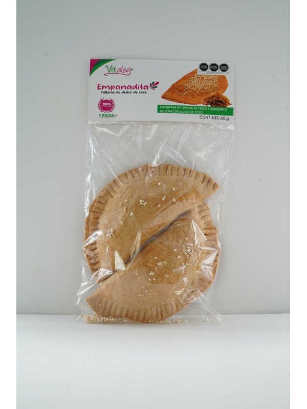 Empanadita rellena de dulce de coco
