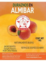 Durazno en almíbar