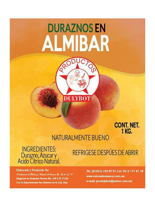 Durazno en almíbar