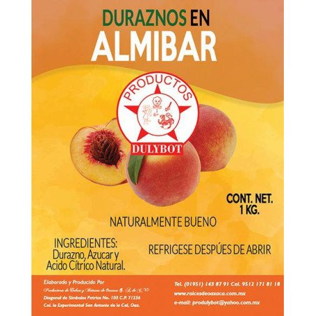 Durazno en almíbar