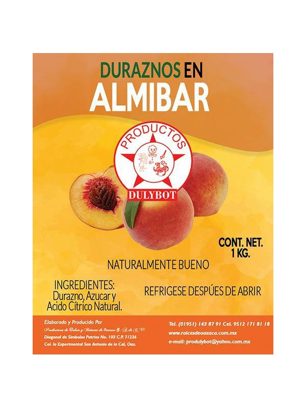 Durazno en almíbar