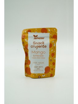 Snack crujiente mango liofilizado