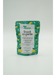Snack crujiente manzana mezcal liofilizado