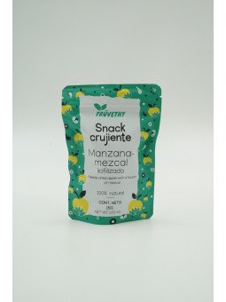 Snack crujiente manzana mezcal liofilizado