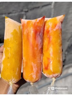 Bolis de mango con chamoy